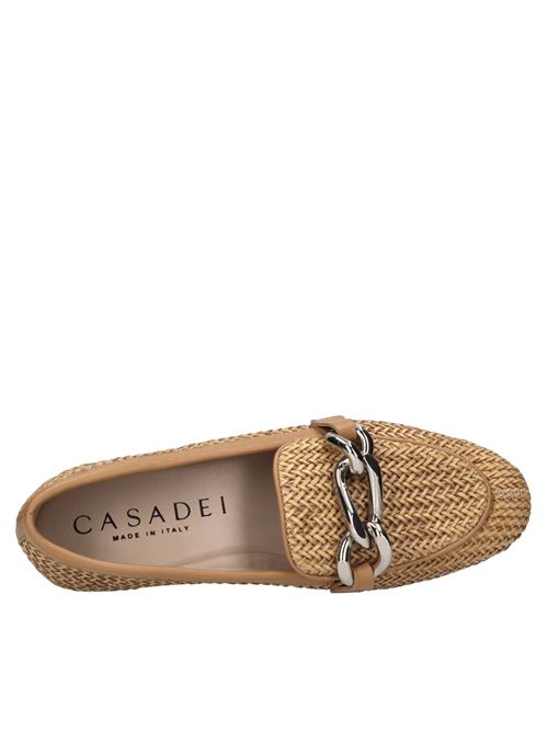 Mocassini Hanoi in pelle intrecciata CASADEI | 1D281J0101NATURALE