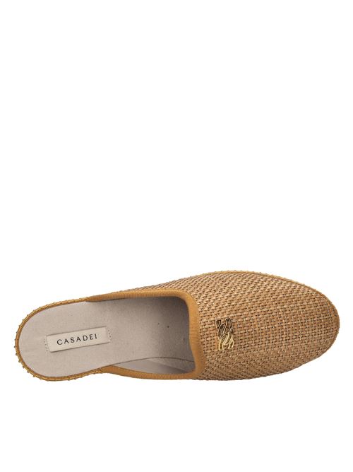Sabot Aruba in pelle intrecciata CASADEI | 1D297J0101NATURALE