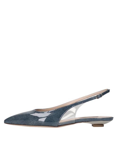 Ballerine slingback Denimlac in denim laccato CASADEI | 1G628J020MDENIM