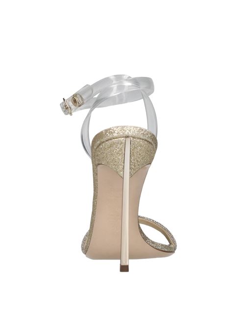 Sandali Blade Hollywood in tessuto microglitter,strass e Pvc CASADEI | 1L062V100MT0393B104IIORO