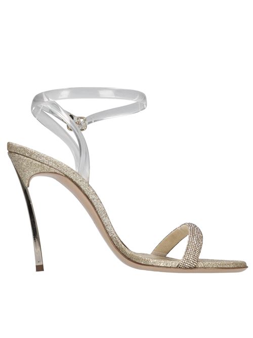 Sandali Blade Hollywood in tessuto microglitter,strass e Pvc CASADEI | 1L062V100MT0393B104IIORO
