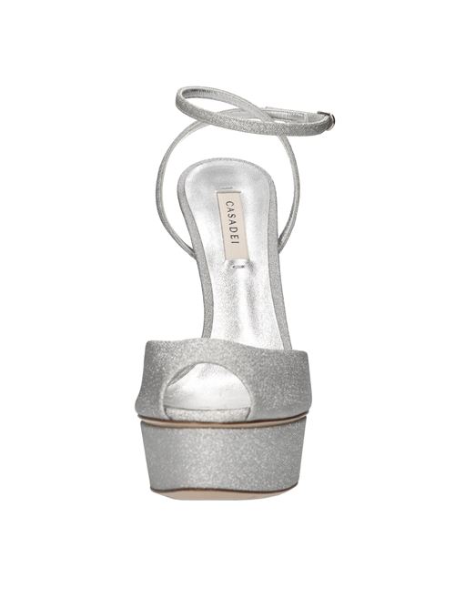 Sandali Flora Solar in tessuto microglitter CASADEI | 1L091V1401ARGENTO