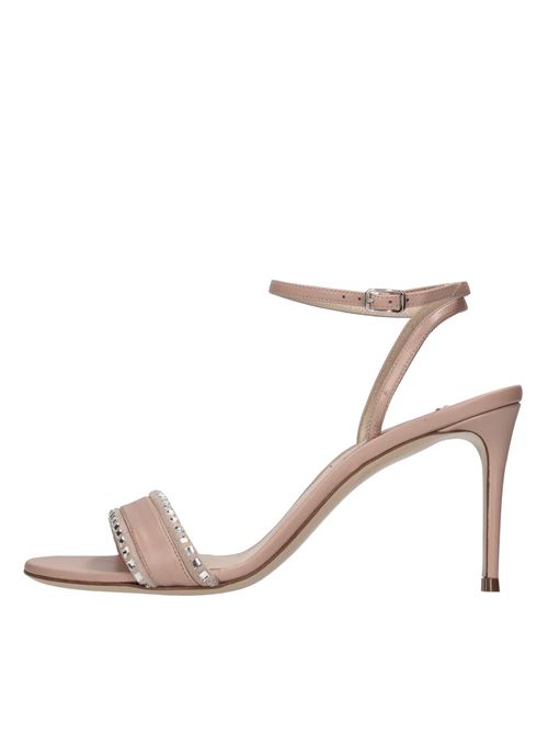 Sandali Minorca in pelle con profilo di strass CASADEI | 1L272Y0801ROSE