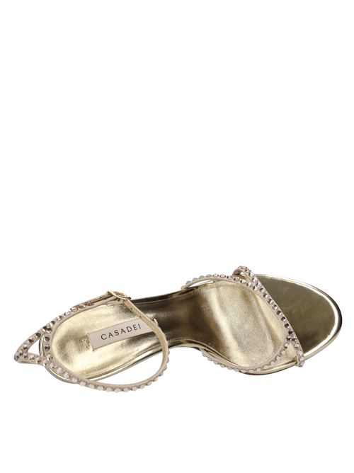 Sandali blade in camoscio e strass. CASADEI | 1L284Y080MPLATINO