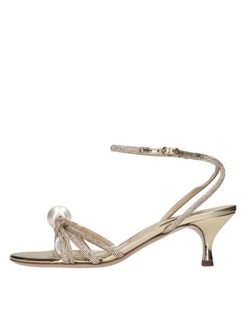 Sandali Labuan in tessuto specchiato CASADEI | 1L326J0501PLATINO
