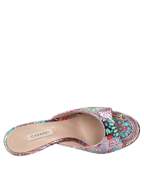 Mules K-Blade Nuggets in tessuto specchiato CASADEI | 1M430J060MBABY-MULTICOLOR
