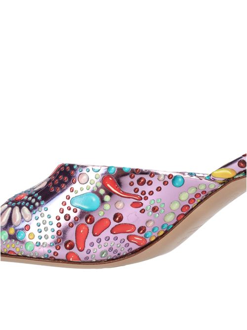 Mules K-Blade Nuggets in tessuto specchiato CASADEI | 1M430J060MBABY-MULTICOLOR