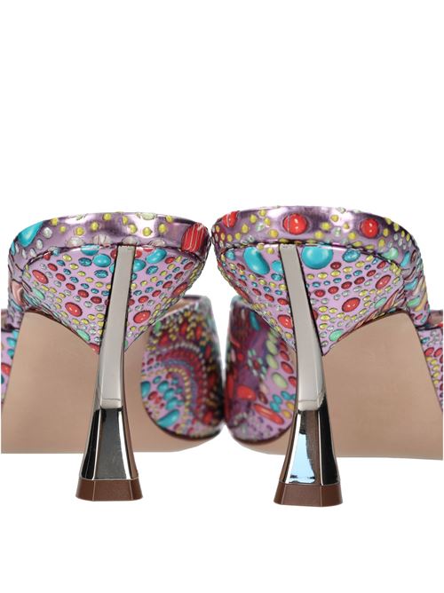 Mules K-Blade Nuggets in tessuto specchiato CASADEI | 1M430J060MBABY-MULTICOLOR