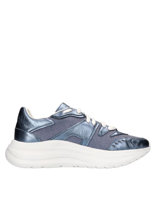 Sneakers Mia Flash in pelle e tessuto microglitter CASADEI | 2J913J0201DENIM