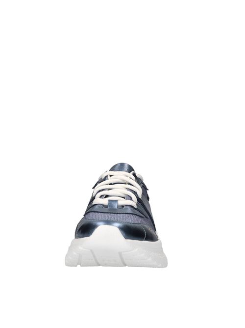 Sneakers Mia Flash in pelle e tessuto microglitter CASADEI | 2J913J0201DENIM