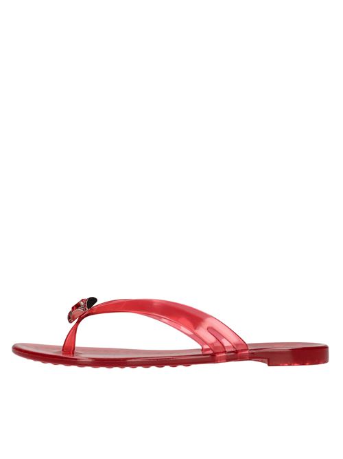Sandali flat Jelly in PVC e Swarovski CASADEI | 2Y000D010.BEAC756ROSSO