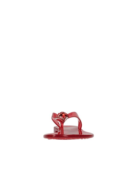 Sandali flat Jelly in PVC e Swarovski CASADEI | 2Y000D010.BEAC756ROSSO