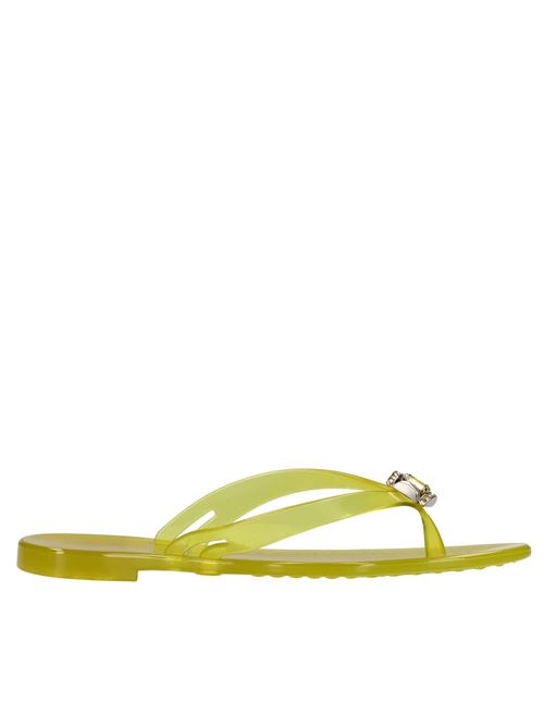 Sandali flat Jelly in PVC e Swarovski CASADEI | 2Y000D010.BEAC805GIALLO