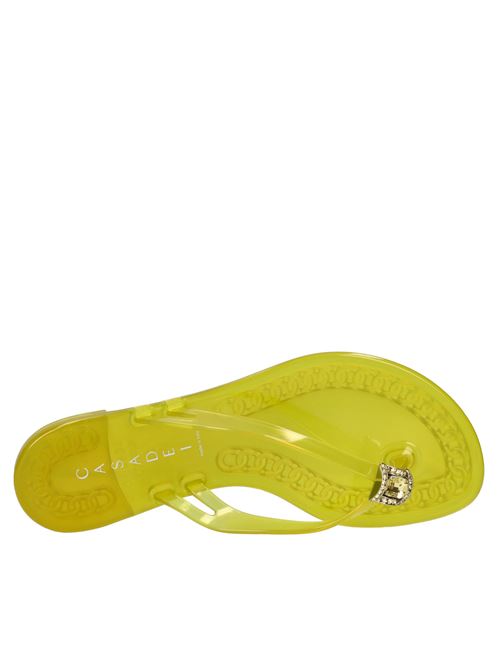 Sandali flat Jelly in PVC e Swarovski CASADEI | 2Y000D010.BEAC805GIALLO