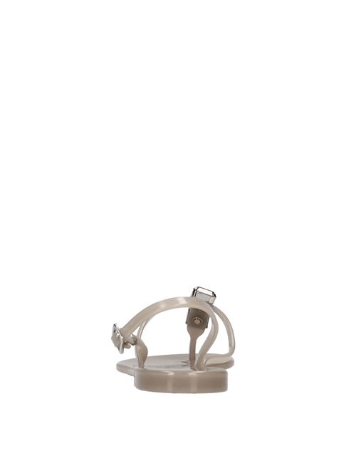 Sandali flat Jelly in PVC  e Swarovski CASADEI | 2Y010D0101BEACHGRIGIO