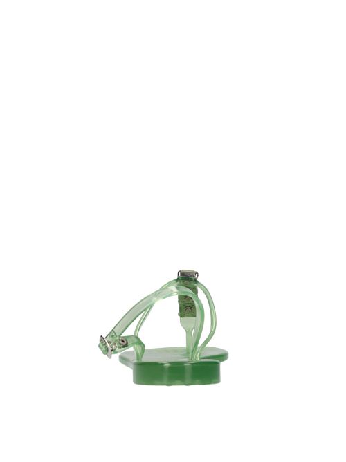 Sandali flat Jelly in PVC  e Swarovski CASADEI | 2Y010D0101BEACHVERDE
