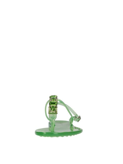 Sandali flat Jelly in PVC  e Swarovski CASADEI | 2Y010D0101BEACHVERDE