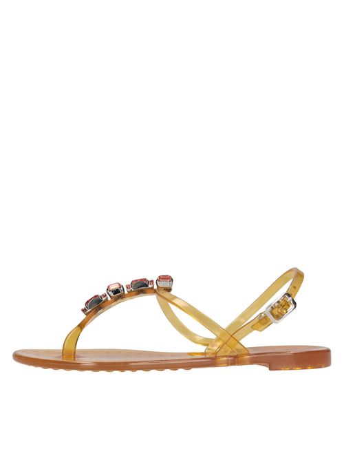 Sandali flat Jelly in PVC  e Swarovski CASADEI | 2Y010D010.BEACMIELE