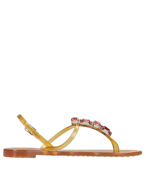 Sandali flat Jelly in PVC  e Swarovski CASADEI | 2Y010D010.BEACMIELE