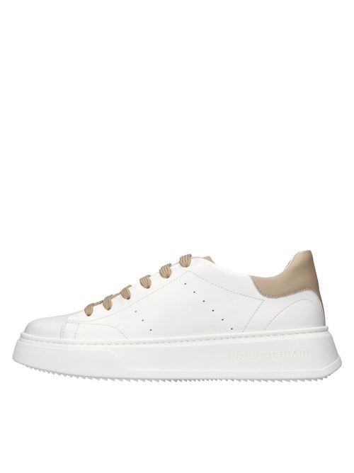 Sneakers in pelle COLORICHIARI | MJ958165/4869GBIANCO-MARRONE
