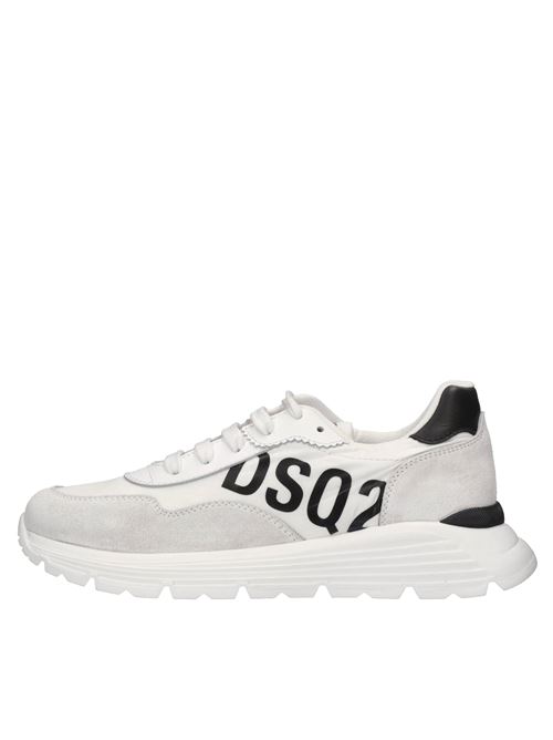 Sneakers in pelle e tessuto DSQUARED2 | 77730BIANCO-NERO