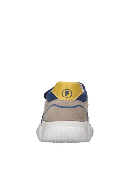 Sneakers in pelle e tessuto FALCOTTO | FALB11225BLU-BIANCO-GRIGIO-GIALLO