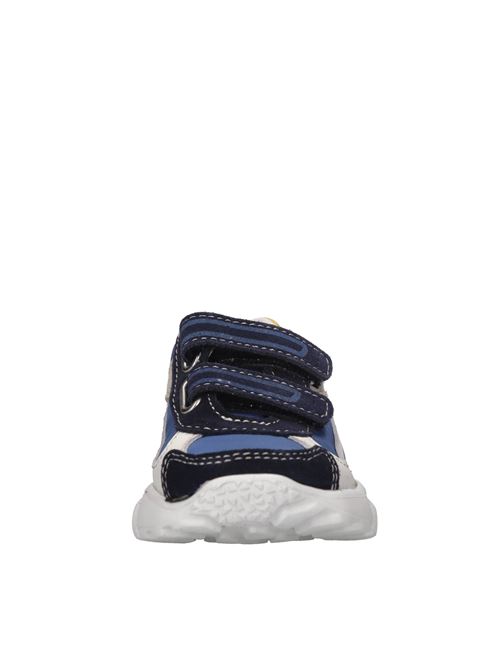 Sneakers in pelle e tessuto FALCOTTO | FALB11225BLU-BIANCO-GRIGIO-GIALLO