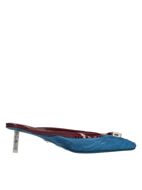 Sabot in cavallino GCDS | A1CW4713AA8AZZURRO-BORDEAUX