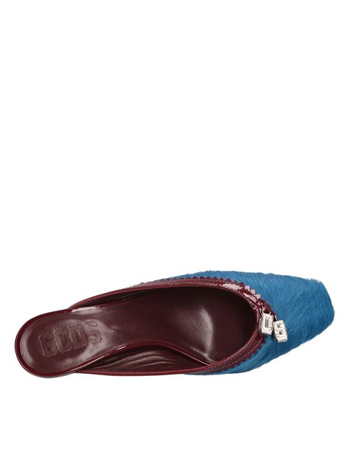 Sabot in cavallino GCDS | A1CW4713AA8AZZURRO-BORDEAUX