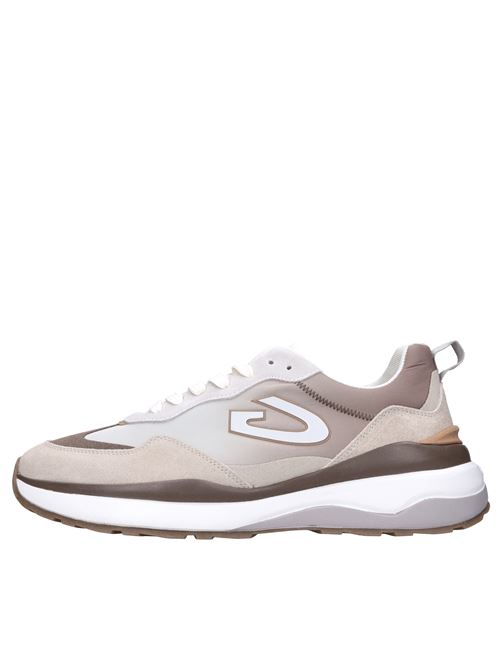 Sneakers in pelle e tessuto GUARDIANI | AGM317503MARRONE-BEIGE
