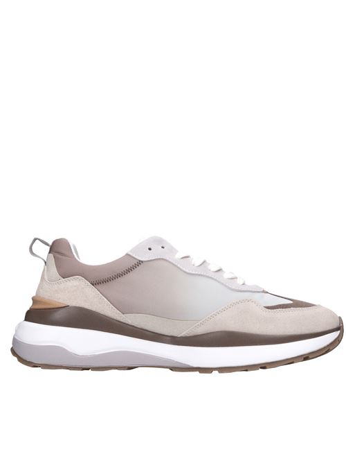 Sneakers in pelle e tessuto GUARDIANI | AGM317503MARRONE-BEIGE