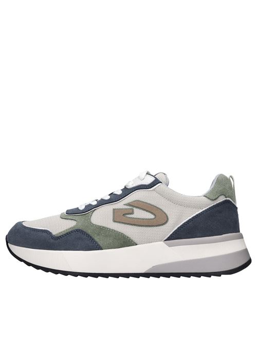 Sneakers in pelle e tessuto GUARDIANI | AGM450602BEIGE-BLU-VERDE