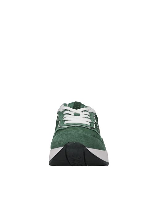 Sneakers in camoscio e tessuto GUARDIANI | AGM451103VERDE