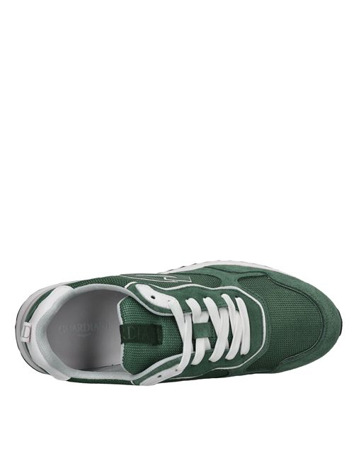 Sneakers in camoscio e tessuto GUARDIANI | AGM451103VERDE