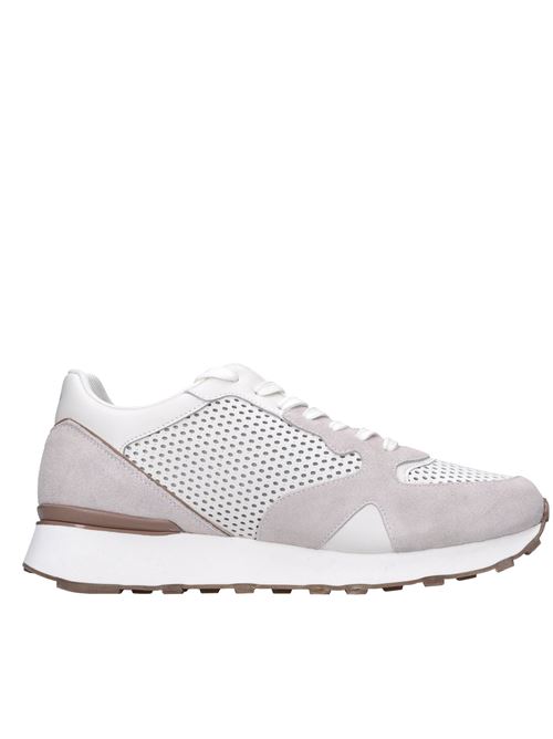Sneakers in pelle GUARDIANI | AGM451400BIANCO-GRIGIO