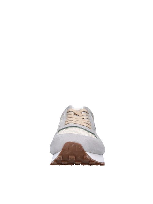 Sneakers in camoscio e tessuto GUARDIANI | AGM451502BEIGE-GRIGIO-VERDE