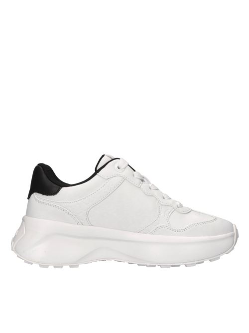 Sneakers in ecopelle GUESS | FLPLUCELE12BIANCO-NERO