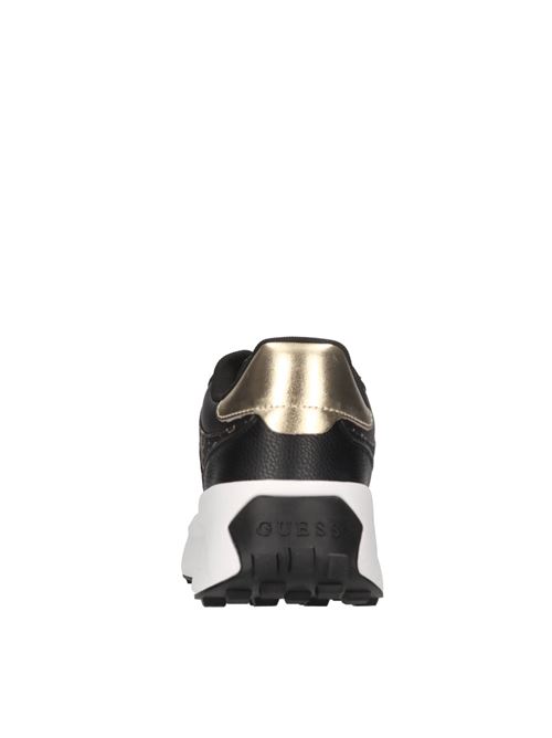 Sneakers in pelle ed ecopelle GUESS | FLPLUCFAL12NERO-ORO