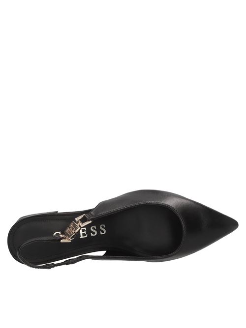 Décolleté slingback in pelle GUESS | FLPZA3LEA05NERO