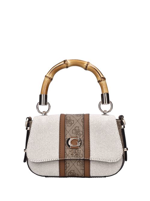 Borsa in tessuto ed ecopelle GUESS | HWAG9337780BIANCO