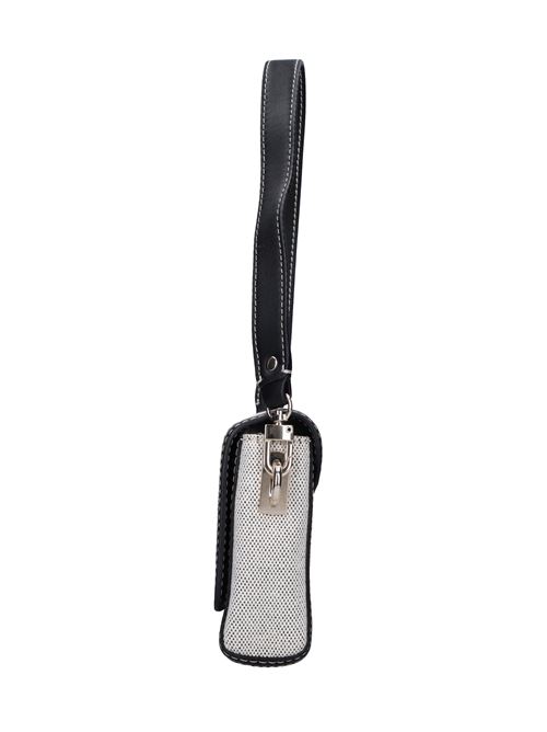 Borsa in tessuto ed ecopelle GUESS | HWAG952419NATURALE-NERO