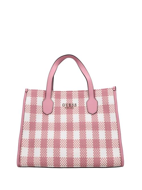 Borsa in ecopelle intrecciata GUESS | HWGG8665220ROSA