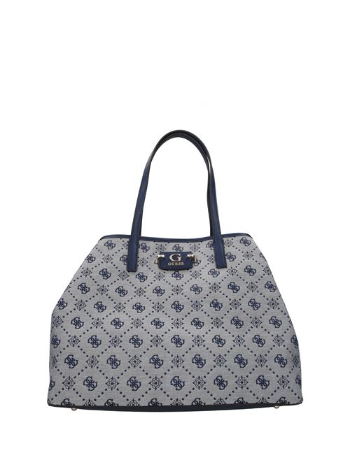 Borsa in ecopelle e tessuto