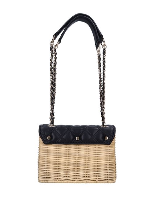 Borsa in ecopelle e midollino GUESS | HWSQ8748170NERO