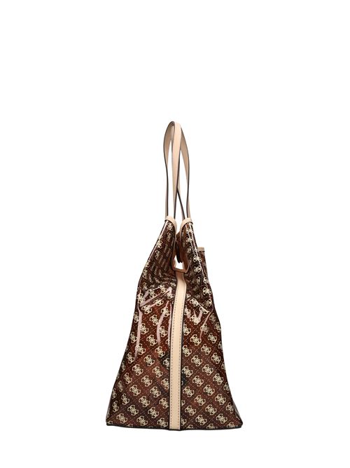 Borsa in ecopelle e pvc GUESS | HWVV952524MARRONE