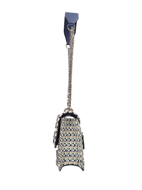 Borsa in tessuto,ecopelle e rafia GUESS | HWWE952821ZAFFIRO