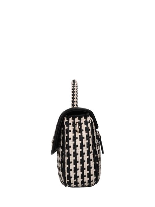Borsa in ecopelle intrecciata GUESS | HWWG9631200BIANCO-NERO