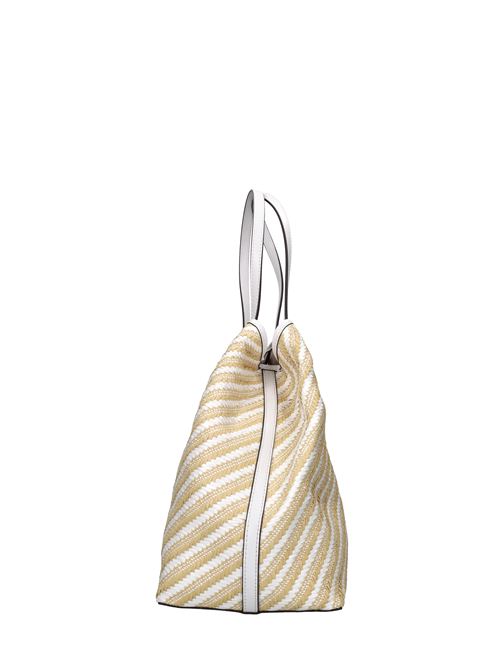 Borsa in rafia tessuto ed ecopelle GUESS | HWWS931829NATURALE-BIANCO