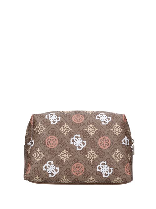 Beauty case in ecopelle GUESS | PW7444P4215MARRONE