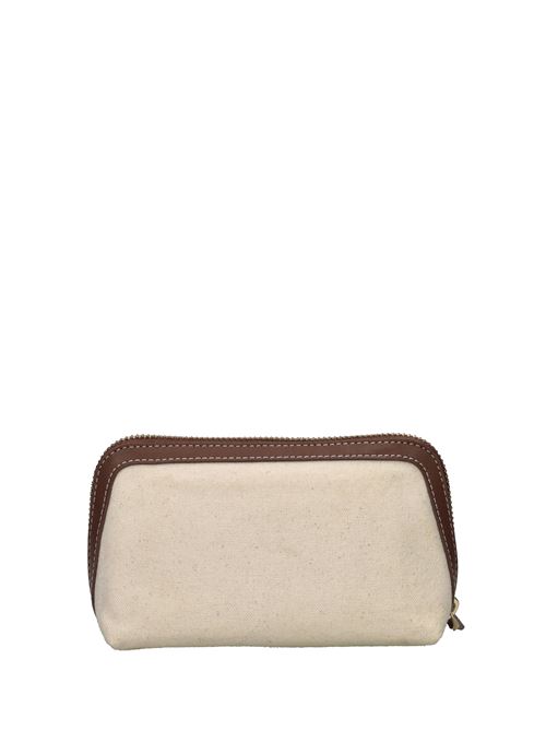 Beauty case in ecopelle e tessuto GUESS | PW7449P4361COGNAC